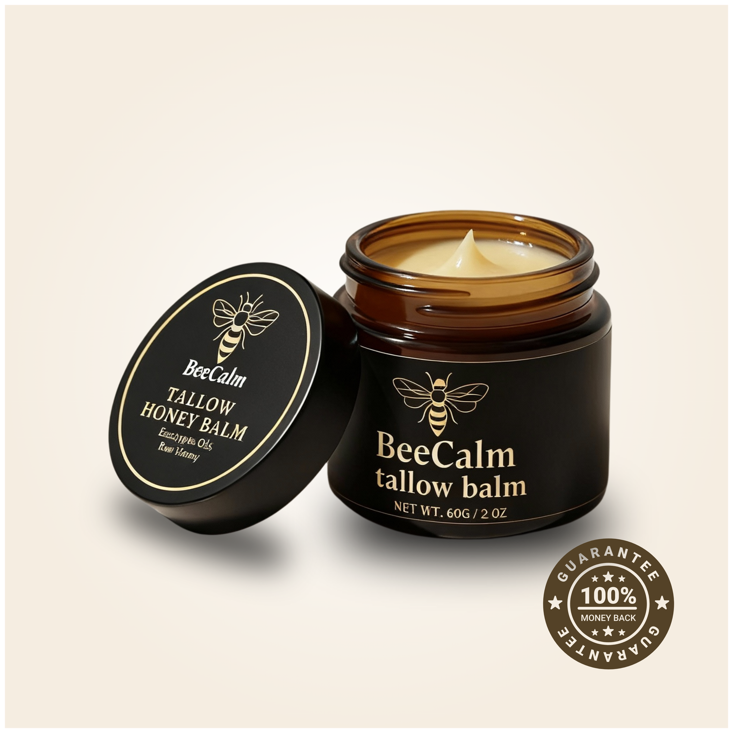 BeeCalm™ – Organic Tallow & Honey Balm for Dry, Sensitive Skin